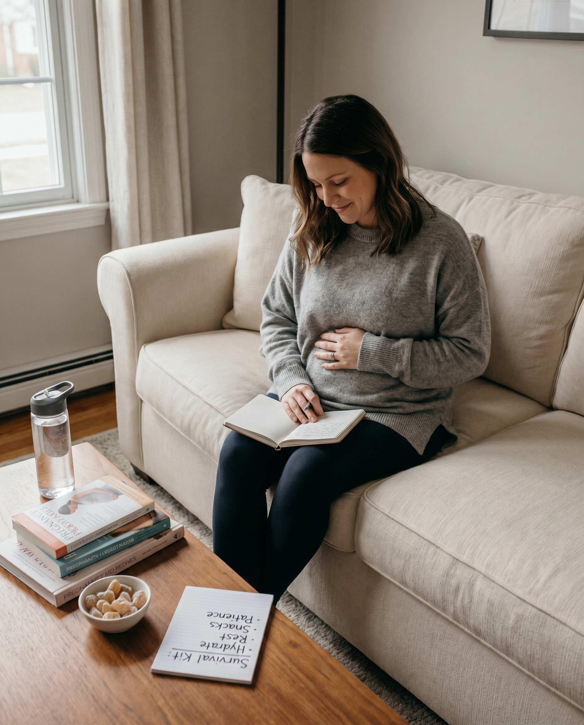 What to Expect in the First Trimester: Emotional & Physical Changes - maternity portrait