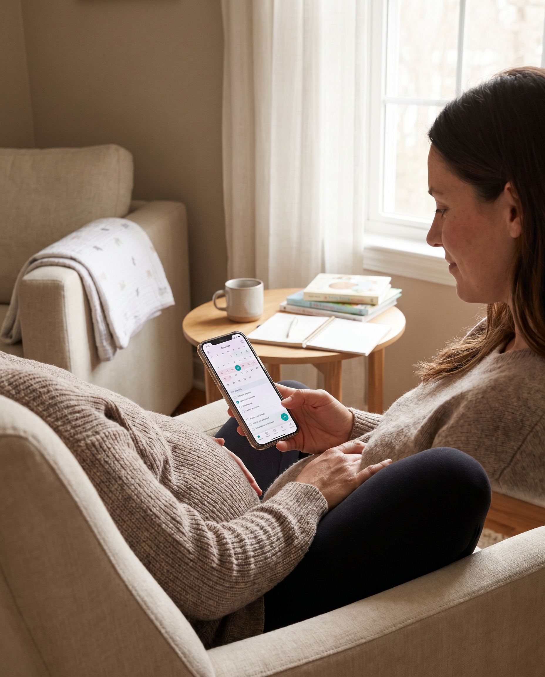 First Trimester Body Changes and How to Feel Confident - maternity portrait