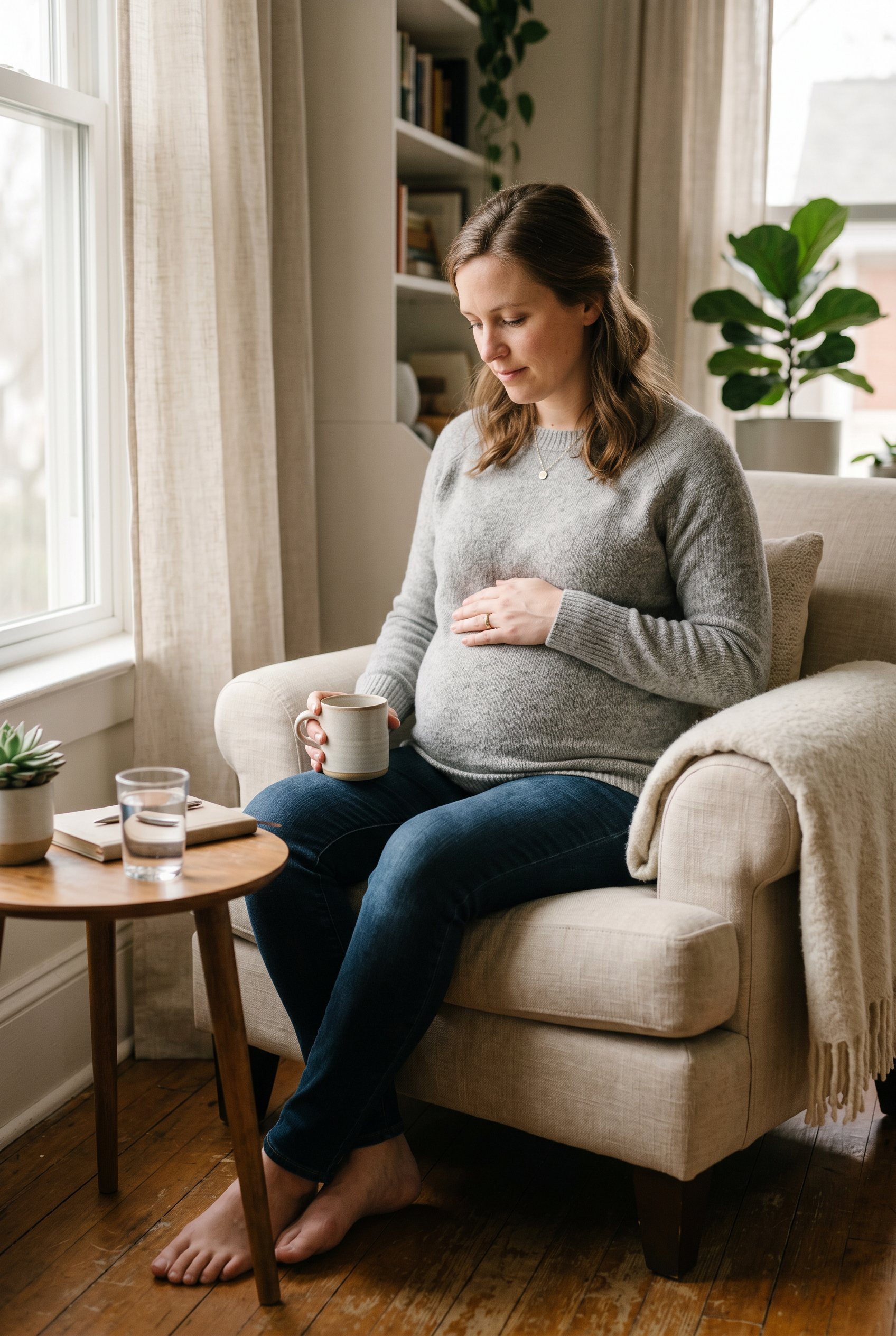 Pinterest guide for why pregnancy can feel lonely (and why that’s normal) - MetroWest maternity photography