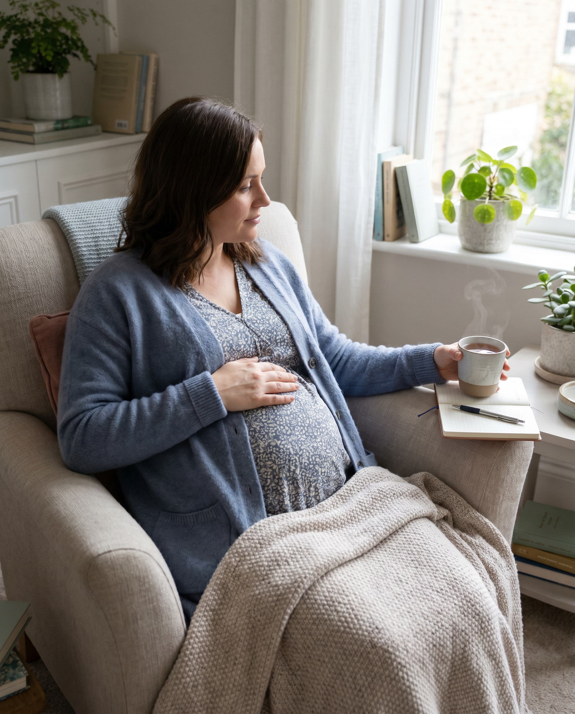 The Emotional Weight of Becoming a Mother - maternity portrait