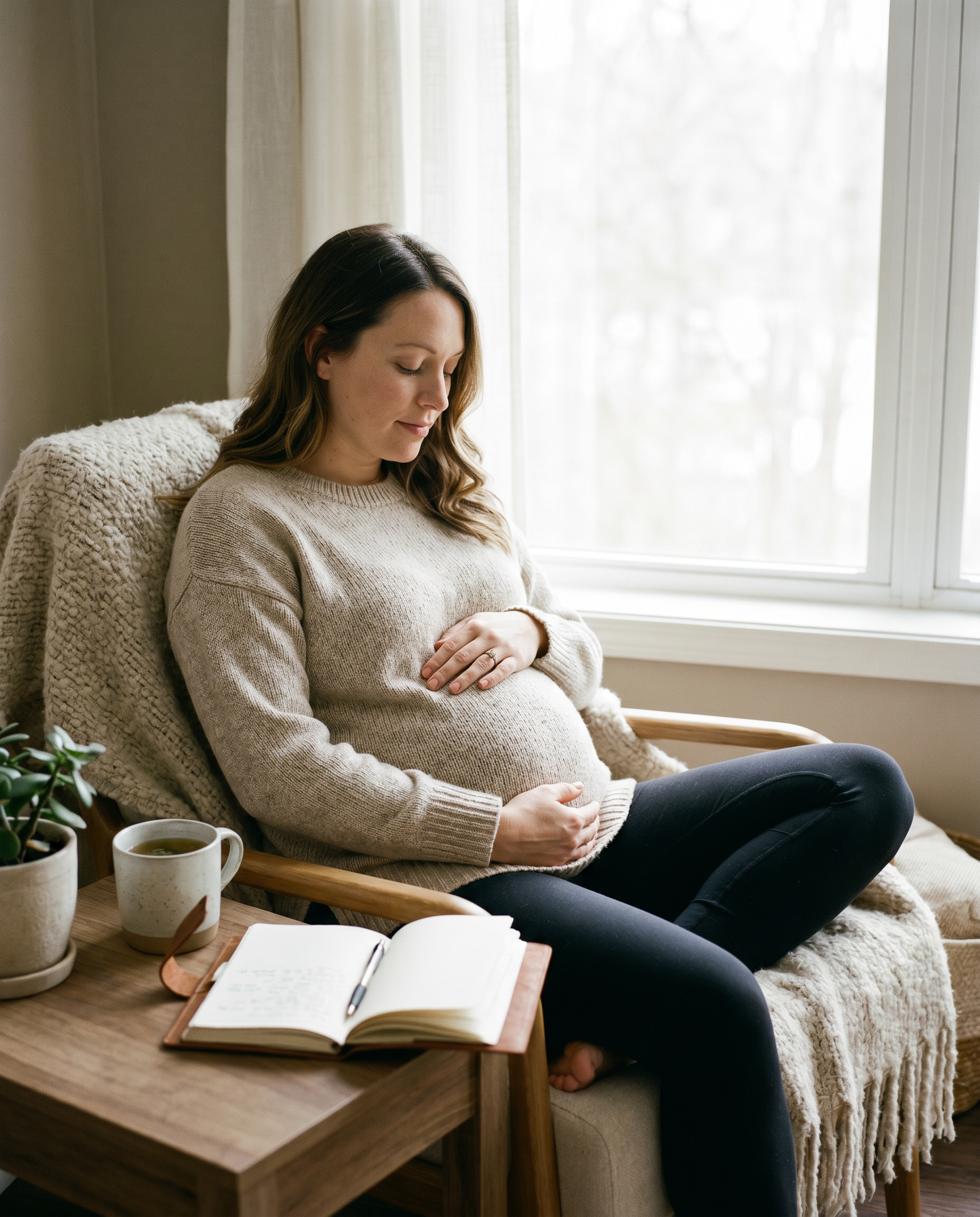 The Emotional Weight of Becoming a Mother - MetroWest maternity portraits by Melvin Guante Portraits