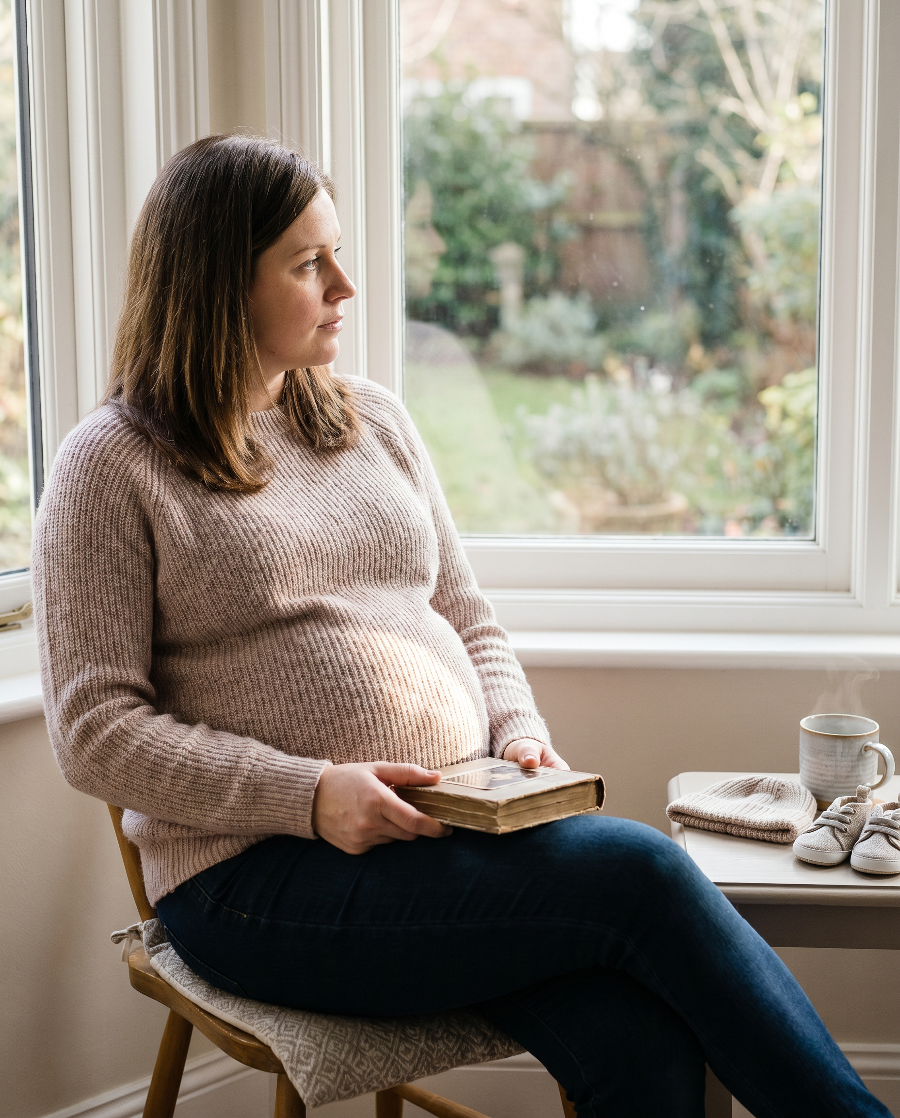 Pregnancy Anxiety: What Helps and What Doesn’t - maternity portrait
