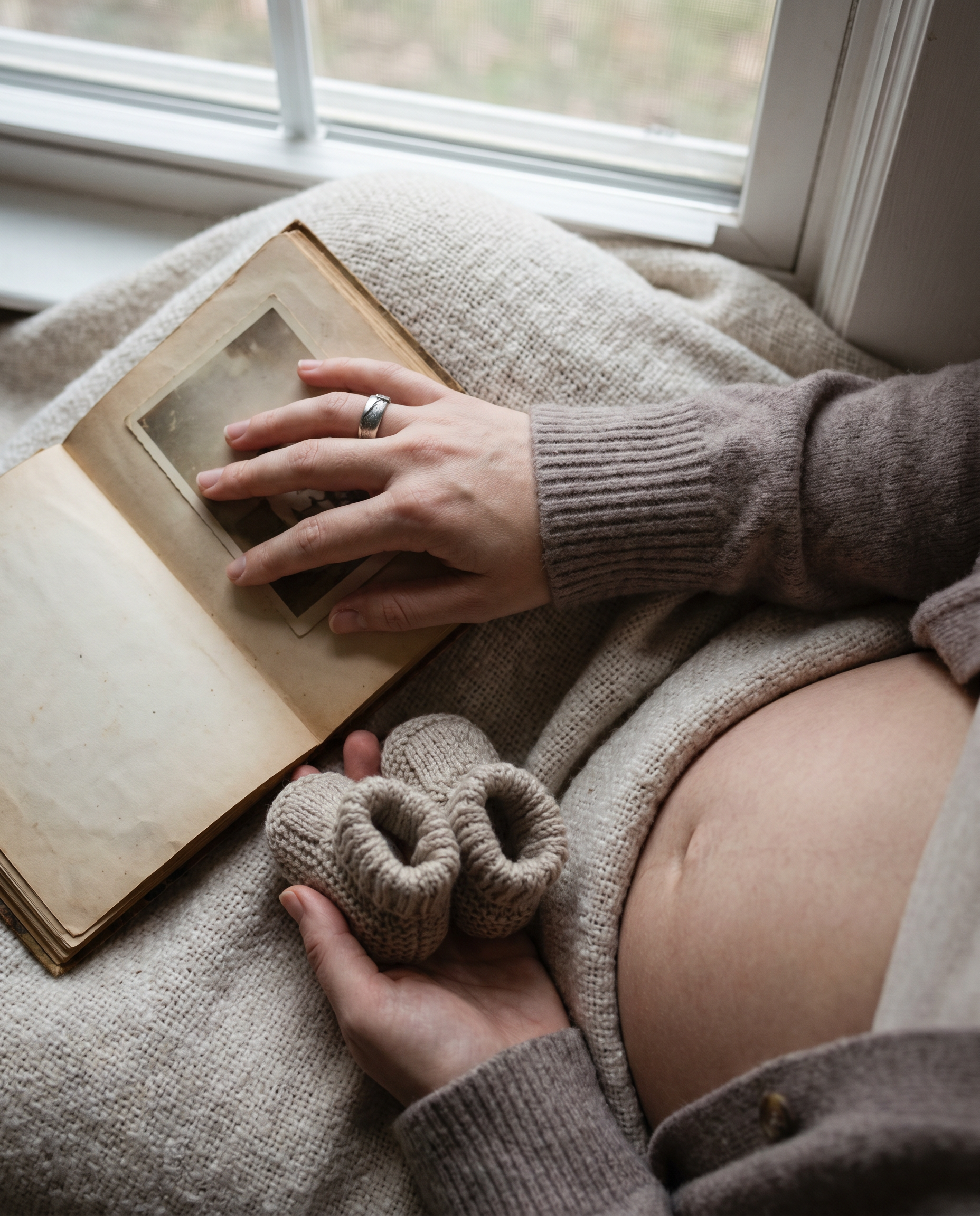 Pregnancy Anxiety: What Helps and What Doesn’t - maternity portrait