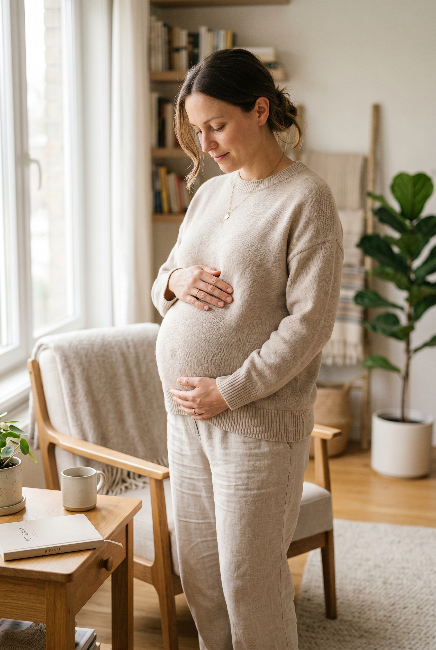 Pinterest guide for how slowing down during pregnancy is a form of strength - MetroWest maternity photography
