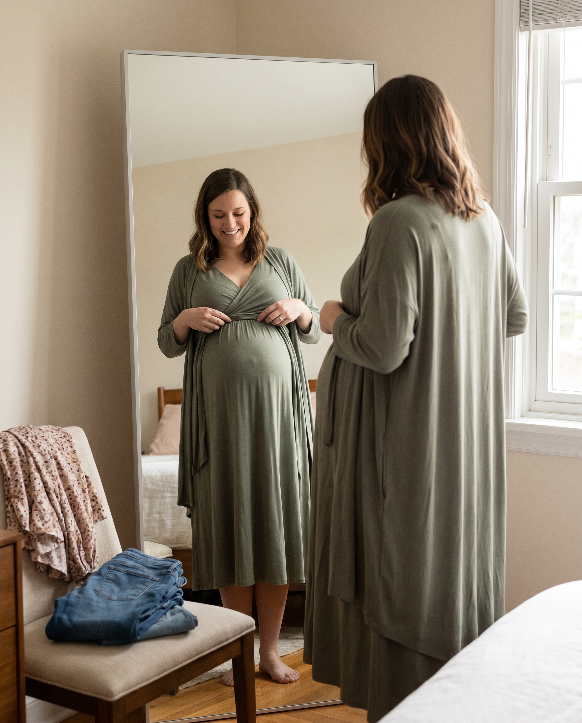 Stretch Marks, Curves, and the Story Your Body Is Telling - maternity portrait