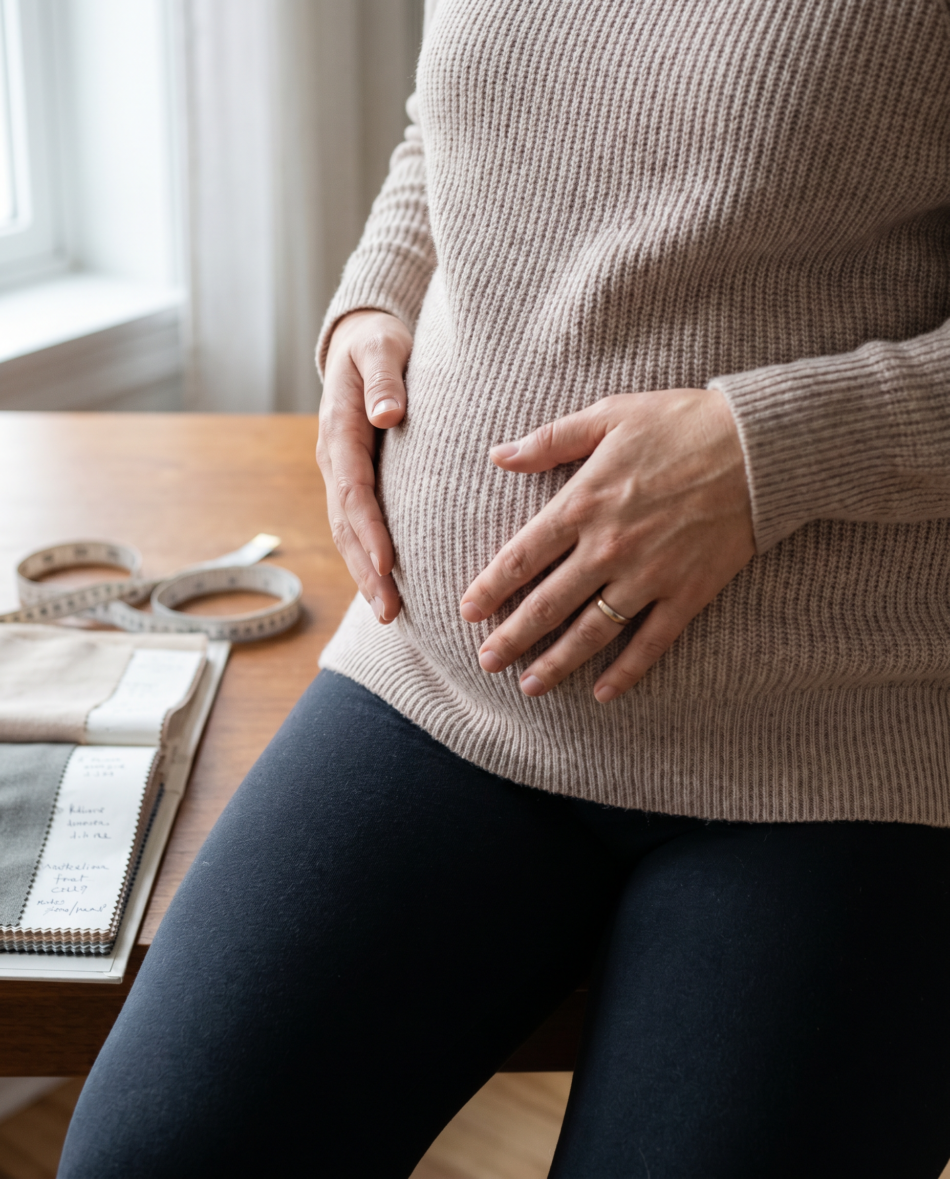 Stretch Marks, Curves, and the Story Your Body Is Telling - maternity portrait