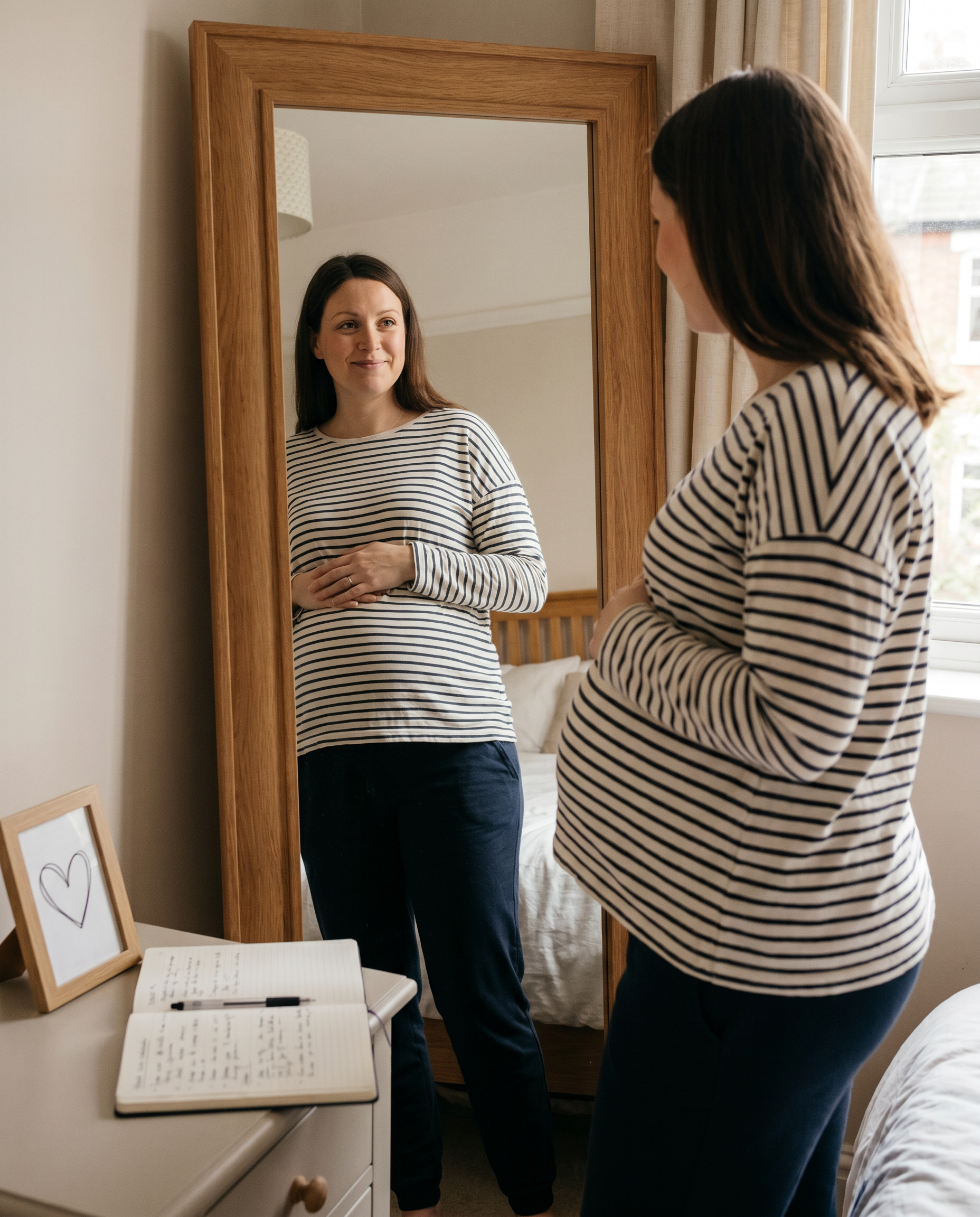 What Pregnancy Teaches Us About Self-Acceptance - maternity portrait