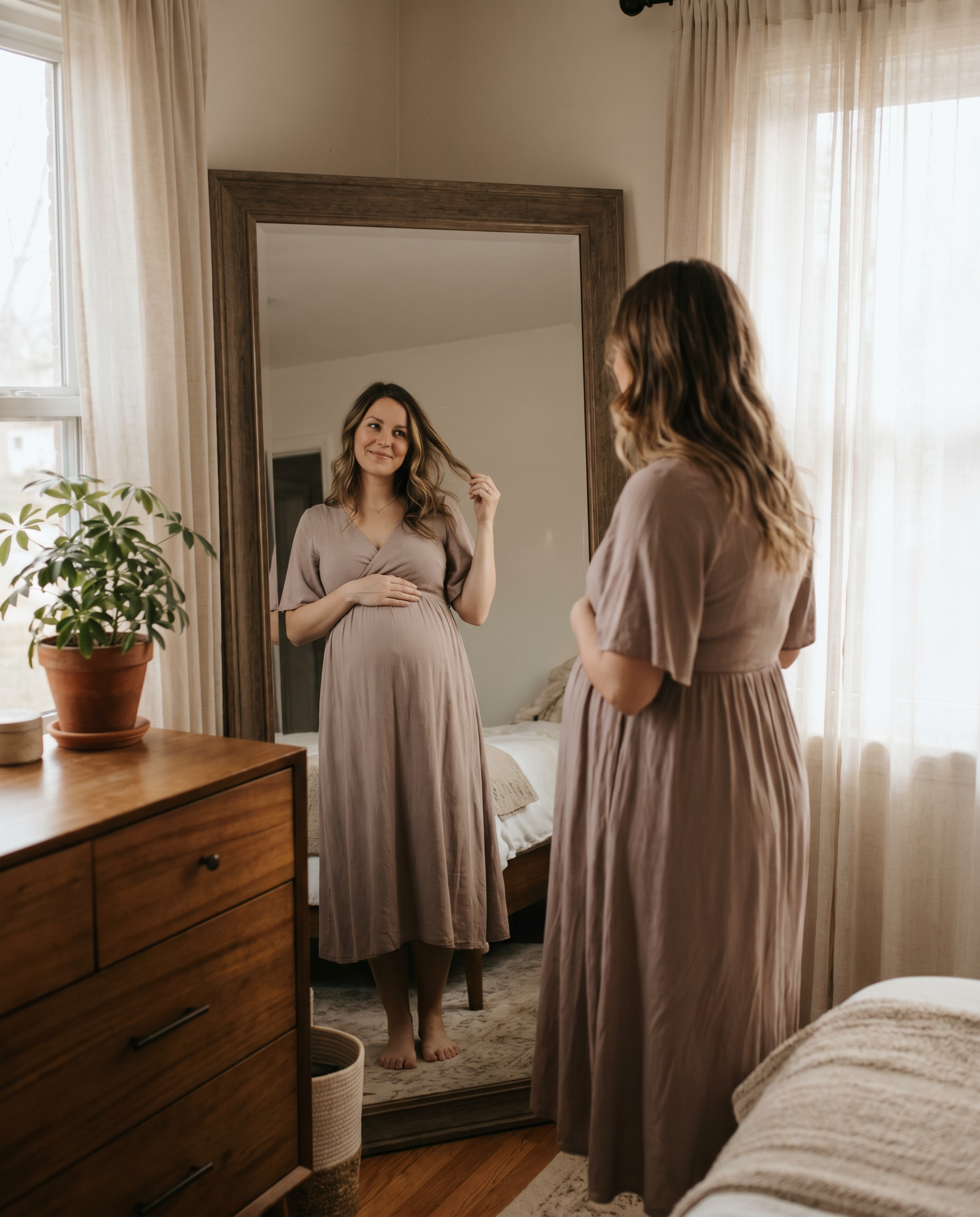 What Pregnancy Teaches Us About Self-Acceptance - maternity portrait